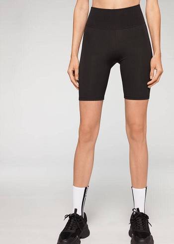 Black Calzedonia Athletic Bike Women's Leggings | USA2621JJ