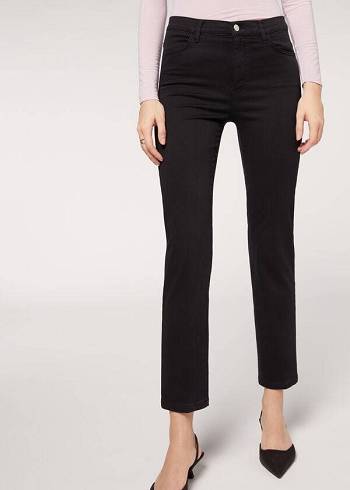 Black Calzedonia Eco Comfort Women's Jeans | USA2567LH