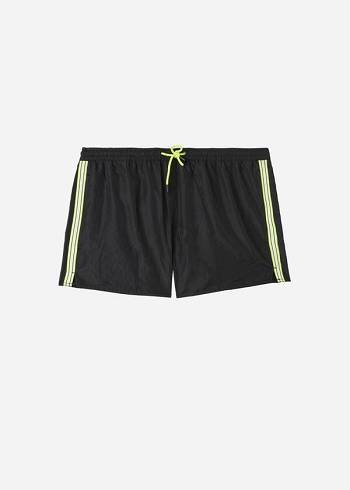 Black Calzedonia Ibiza Eco Men's Swim Trunks | USA2940QZ