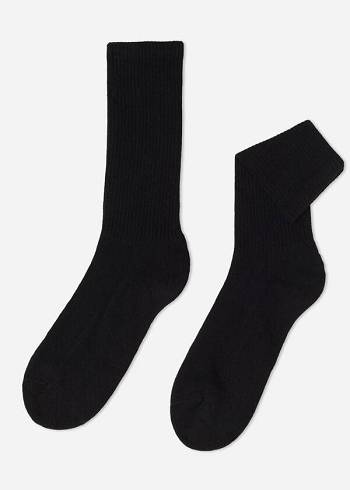 Black Calzedonia Sport Men's Long Socks | USA2770AP