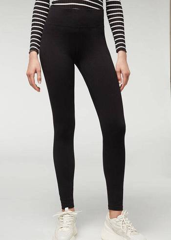 Black Calzedonia Thermal Women's Leggings | USA2697DN