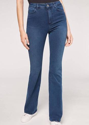 Blue Calzedonia Flared Women's Jeans | USA2593LH