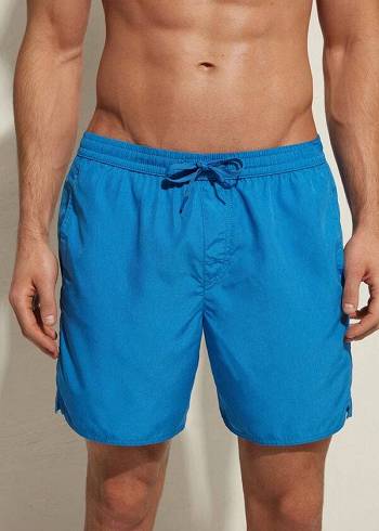 Blue Calzedonia Formentera Men's Swim Trunks | USA2910DN