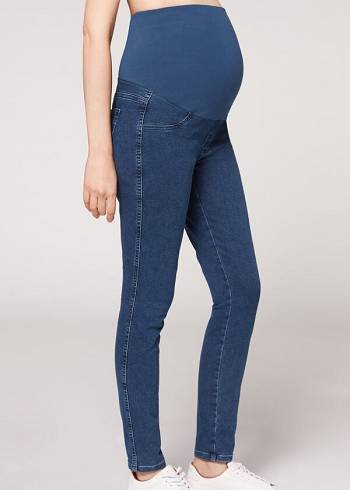 Blue Calzedonia Maternity Jean Women's Jeans | USA2605UT