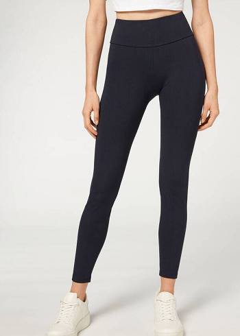 Blue Calzedonia Total Shaper Women's Leggings | USA2703UT