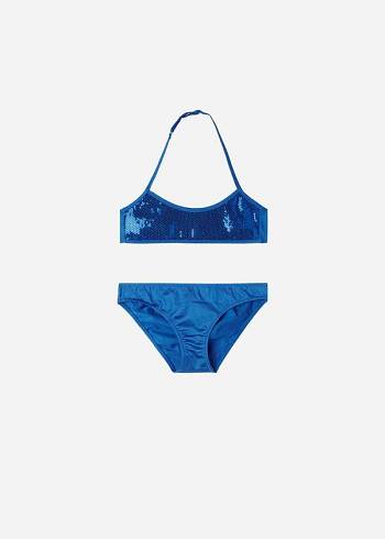 Blue Calzedonia Two-Piece Cannes Kids' Swimsuits | USA3069FM