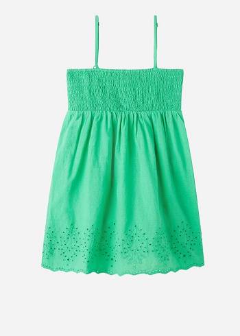 Green Calzedonia Broderie Anglaise Kids' Swimsuits | USA3083MA