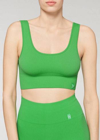 Green Calzedonia Seamless Ribbed Women's Cover Ups | USA2112OR