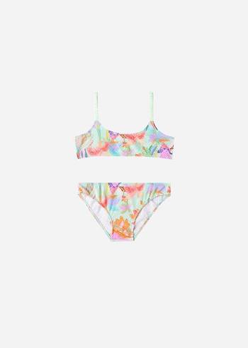 Green Calzedonia Two-Piece Tahiti Kids' Swimsuits | USA3076UT