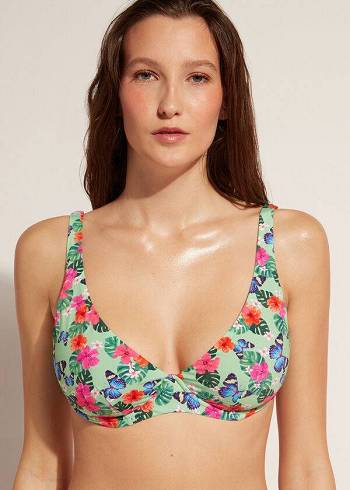 Multicolor Calzedonia Balconette Malibu Women's Bikini Tops | USA1679KI