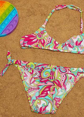 Multicolor Calzedonia Two Piece Londra Kids' Swimsuits | USA3060TV