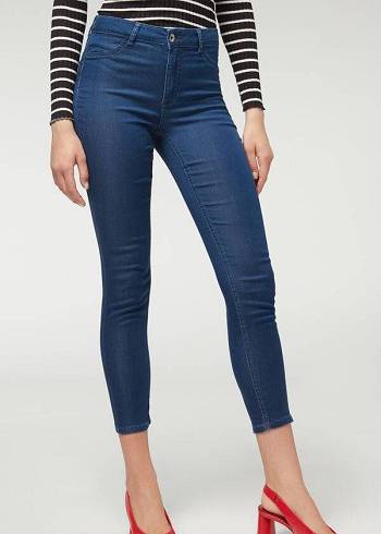 Navy Calzedonia Eco Light Push Up Denim Women's Jeans | USA2582RW