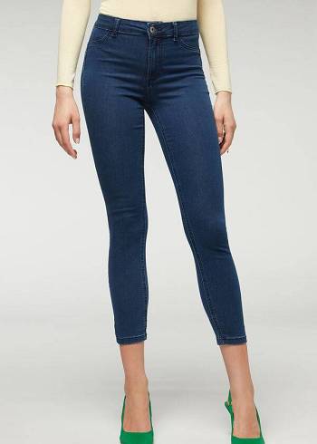 Navy Calzedonia Push-up and soft touch Women's Jeans | USA2609EX