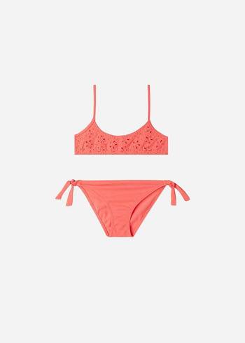 Orange Calzedonia Two-Piece Corfù Kids' Swimsuits | USA3070DN