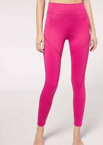 Pink Calzedonia Performance Athletic Women's Leggings | USA2671SO