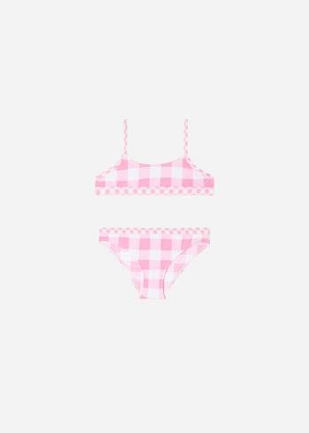 Pink Calzedonia Two Piece Lione Kids' Swimsuits | USA3059YU