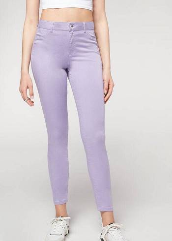 Purple Calzedonia Eco Light Push Up Denim Women's Jeans | USA2584WY