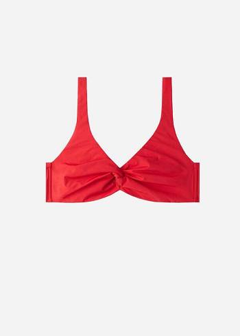 Red Calzedonia Balconette Indonesia Eco cobey Women's Bikini Tops | USA1676GL