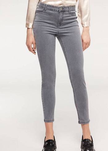 Silver Calzedonia Eco Light Push Up Denim Women's Jeans | USA2578IS