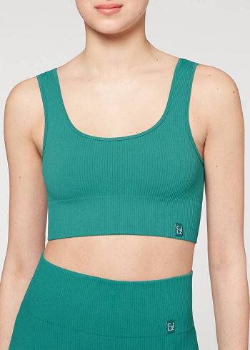 Turquoise Calzedonia Seamless Ribbed Women's Cover Ups | USA2111IS