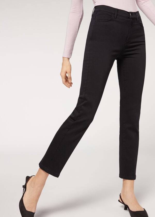 Black Calzedonia Eco Comfort Women's Jeans | USA2567LH