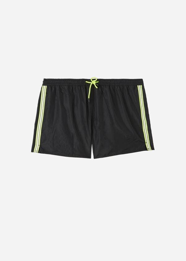 Black Calzedonia Ibiza Eco Men\'s Swim Trunks | USA2940QZ