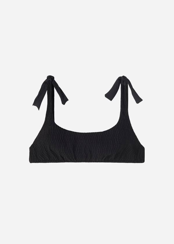 Black Calzedonia Tank Mykonos Women's Bikini Tops | USA1983PQ