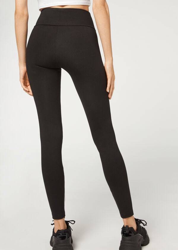 Black Calzedonia Total Shaper Women's Leggings | USA2704YU