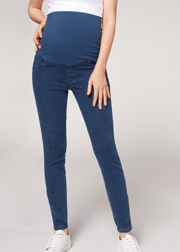 Blue Calzedonia Maternity Jean Women's Jeans | USA2605UT