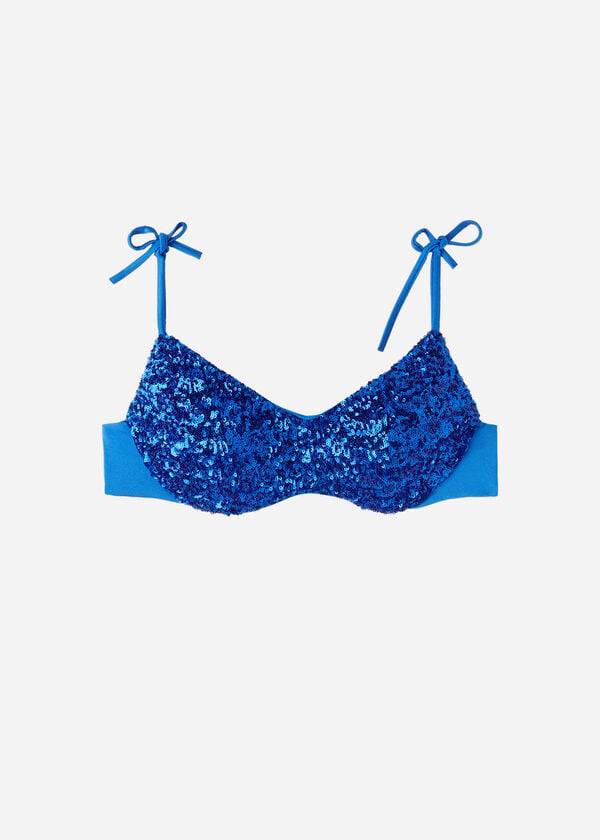 Blue Calzedonia Padded Tank-Style Cannes rosa Women's Bikini Tops | USA1890XF