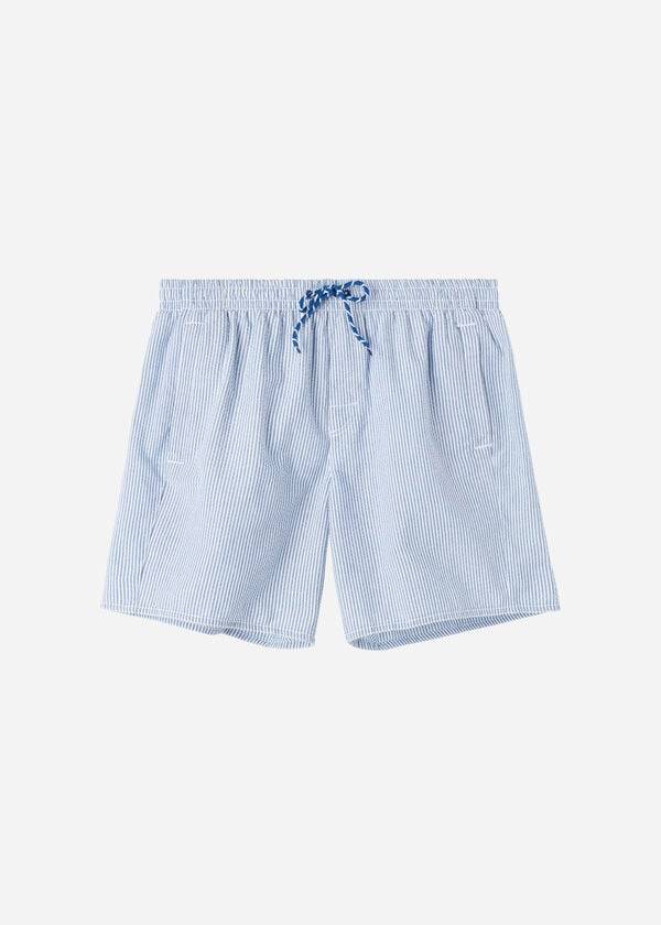 Blue / White Calzedonia Formentera Men's Swim Trunks | USA2936TV