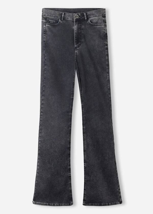 Grey Calzedonia Flared Women's Jeans | USA2595JJ