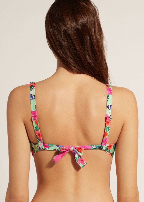 Multicolor Calzedonia Balconette Malibu Women's Bikini Tops | USA1679KI