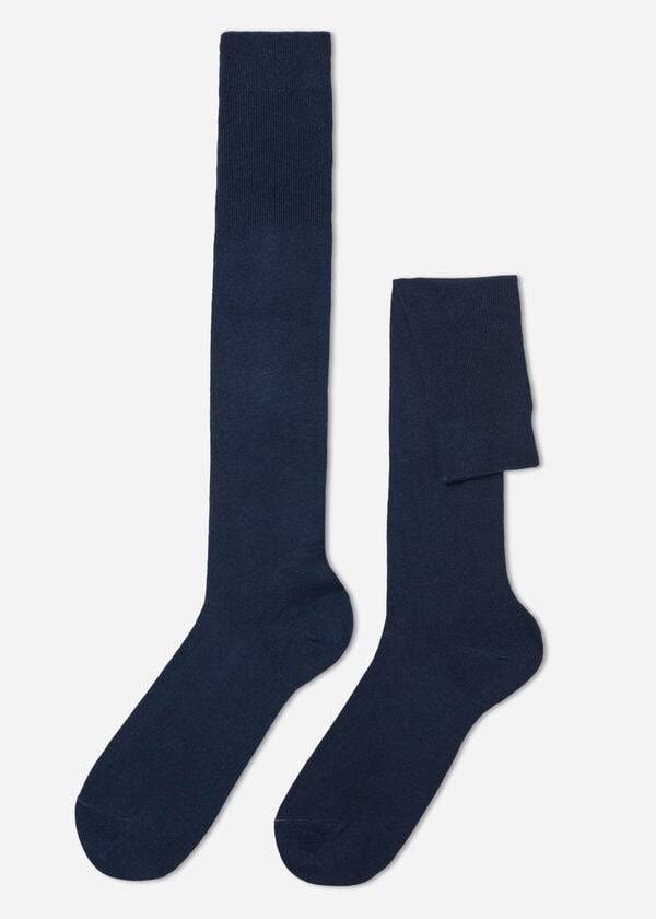 Navy Calzedonia with Cashmere Men\'s Long Socks | USA2786DN