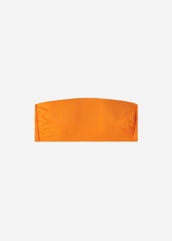 Orange Calzedonia Padded Bandeau Indonesia Eco Strapless Women's Bikini Tops | USA1809KI