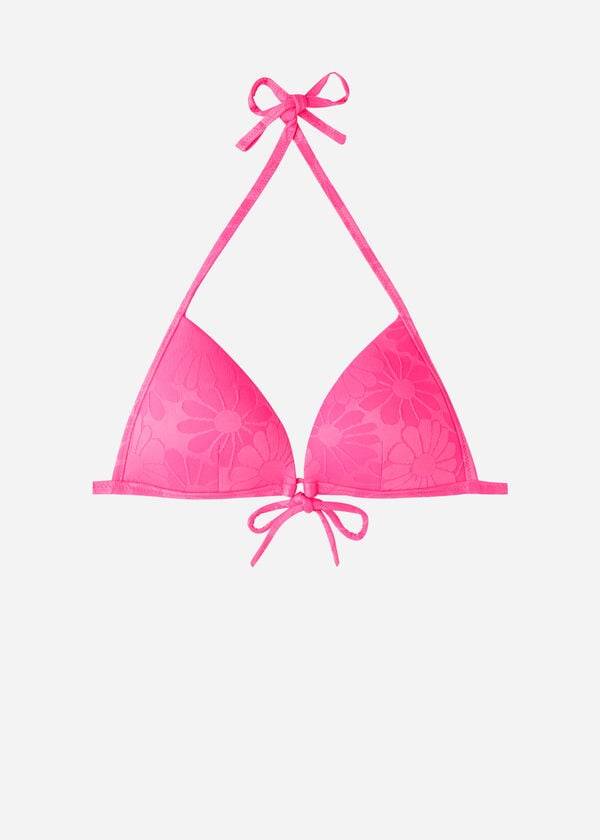 Pink Calzedonia Graduated Padded Triangle Antibes Women's Bikini Tops | USA1728GL