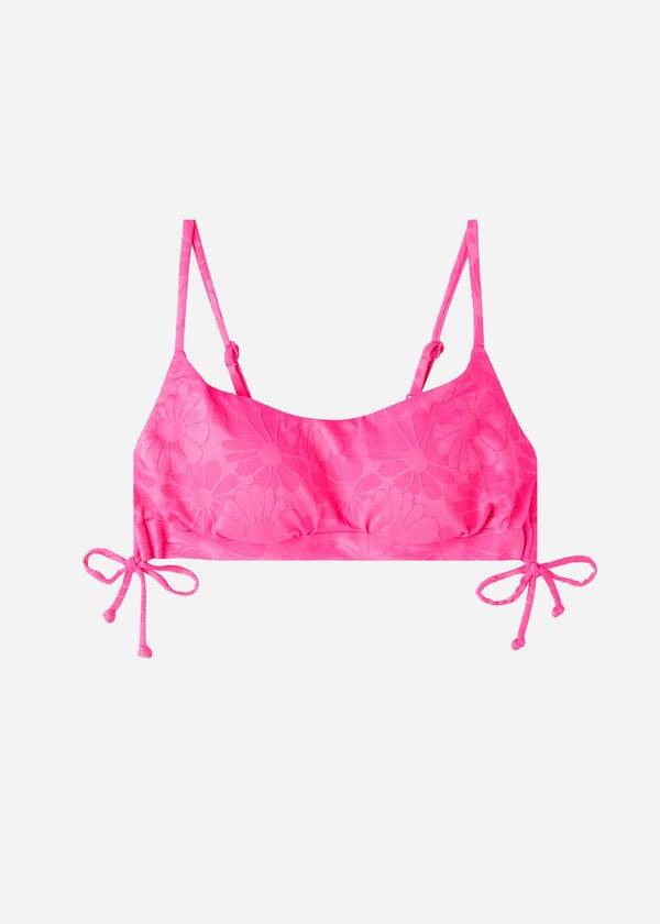 Pink Calzedonia Padded Tank-Style Antibes Women's Bikini Tops | USA1883FM