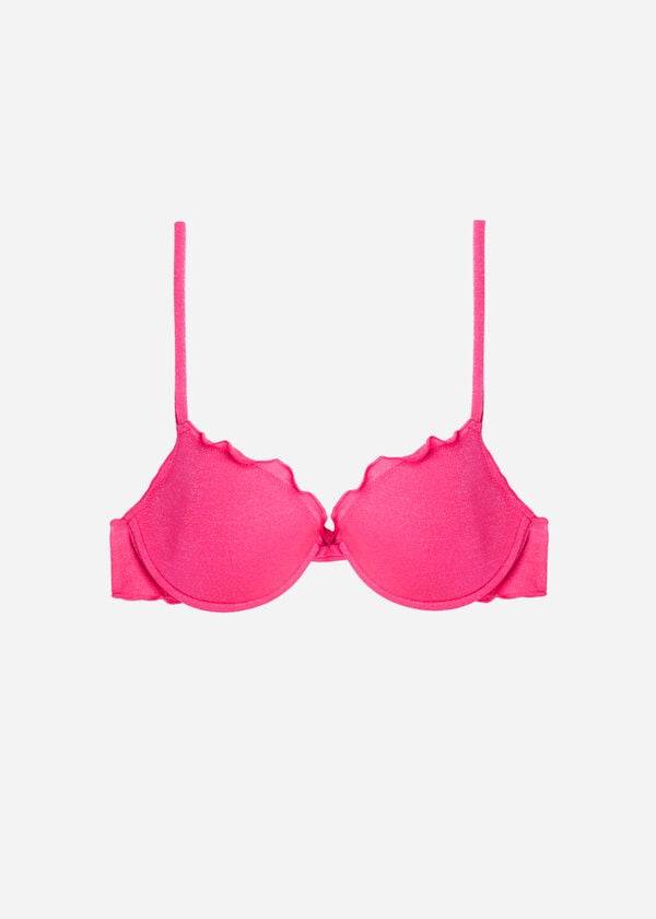 Pink Calzedonia Push Up Formentera Women's Bikini Tops | USA1941ZG