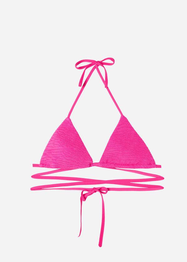 Pink Calzedonia Triangle Slide String Miami Women's Bikini Tops | USA2020XF