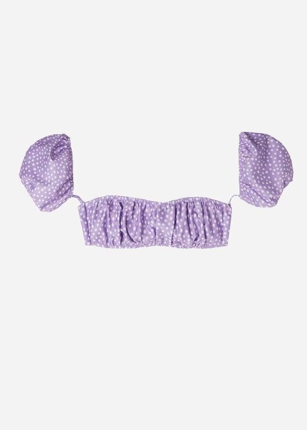 Purple Calzedonia Bandeau Cipro Women's Bikini Tops | USA1687MA