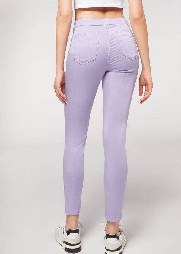 Purple Calzedonia Eco Light Push Up Denim Women's Jeans | USA2584WY