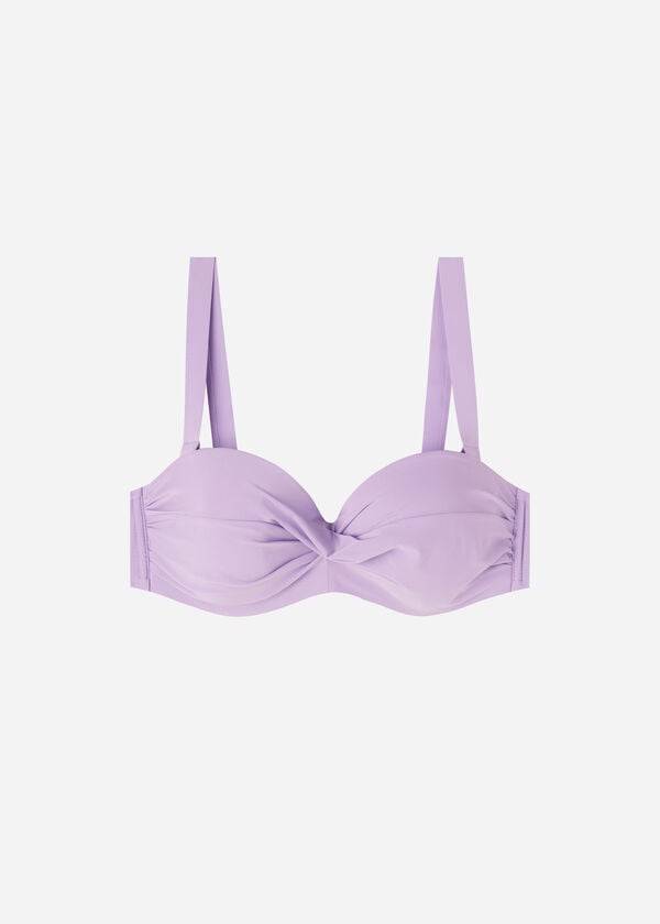 Purple Calzedonia Padded Bandeau Indonesia Women's Bikini Tops | USA1790NB