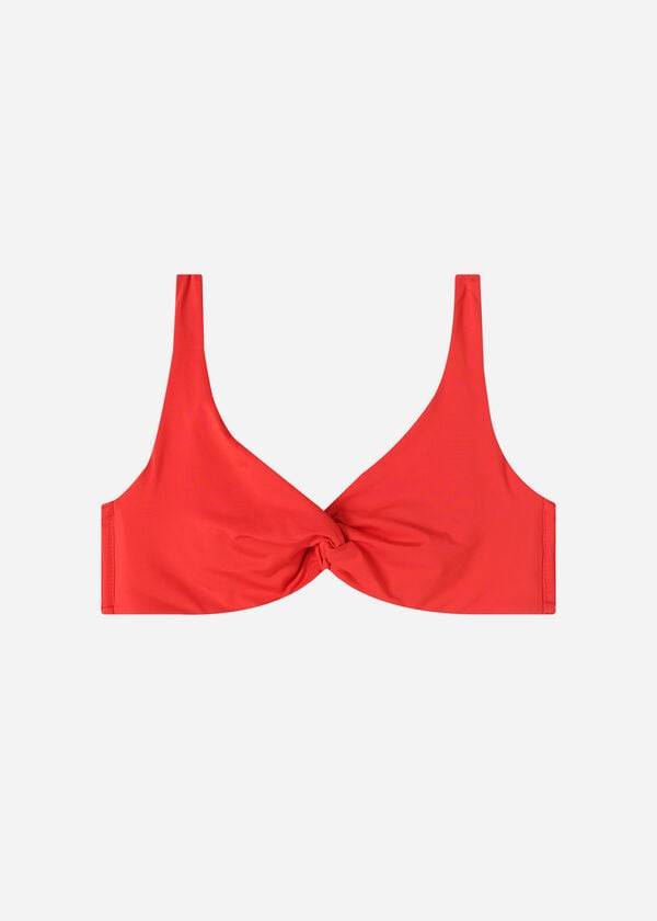 Red Calzedonia Balconette Indonesia Eco Women's Bikini Tops | USA1668UT