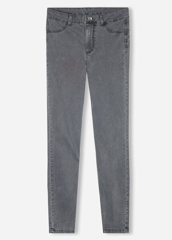 Silver Calzedonia Eco Light Push Up Denim Women's Jeans | USA2578IS