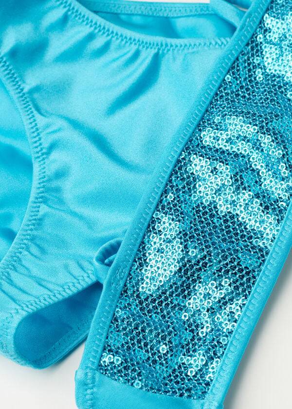 Turquoise Calzedonia Two-Piece Triangle Cannes Kids' Swimsuits | USA3079RW