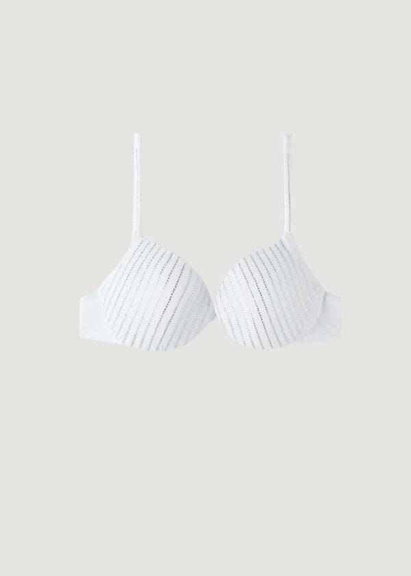 White Calzedonia Padded Push Up Shanghai Women's Bikini Tops | USA1835KI